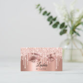 Long Lash Extension Makeup Artist Roos Gold Visitekaartje (Staand voorkant)