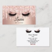 Long Lash Extension Makeup Artist Roos Gold Visitekaartje (Voorkant / Achterkant)