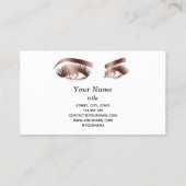 Long Lash Extension Makeup Artist Roos Gold Visitekaartje (Achterkant)