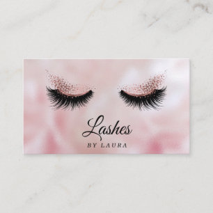 Long Lash Extension Makeup Artist Roos Gold Visitekaartje