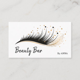 Long Lash Extension Makeup Feather Beauty Salon Visitekaartje