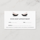 Long Lash Extension Makeust Artist Business Card V Visitekaartje (Achterkant)