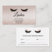 Long Lash Extension Makeust Artist Business Card V Visitekaartje (Voorkant / Achterkant)
