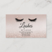 Long Lash Extension Makeust Artist Business Card V Visitekaartje (Voorkant)