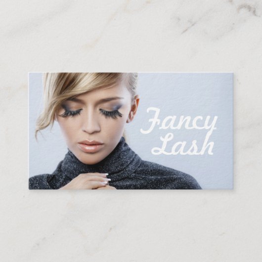 Long Lashes Eyelash Extensions make-up Artist Visitekaartje (Voorkant)