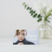 Long Lashes Eyelash Extensions make-up Artist Visitekaartje (Staand voorkant)