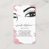 Long Lashes Eyes and Brows Roos Gold Visitekaartje Contactkaartje (Achterkant)