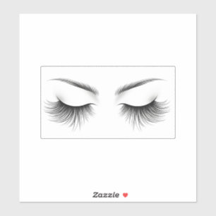 Long Lashes Wimper extensies Schoonheid   Sticker