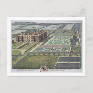 Long Leate gegraveerd door Johannes Kip (c.1652-17 Briefkaart