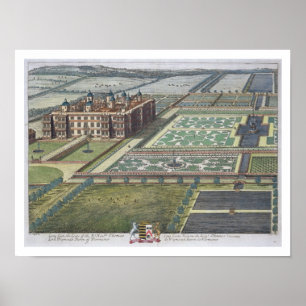 Long Leate gegraveerd door Johannes Kip (c.1652-17 Poster