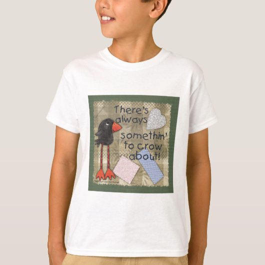 Long Legged Crow-Iets om over te kraaien T-shirt (Voorkant)