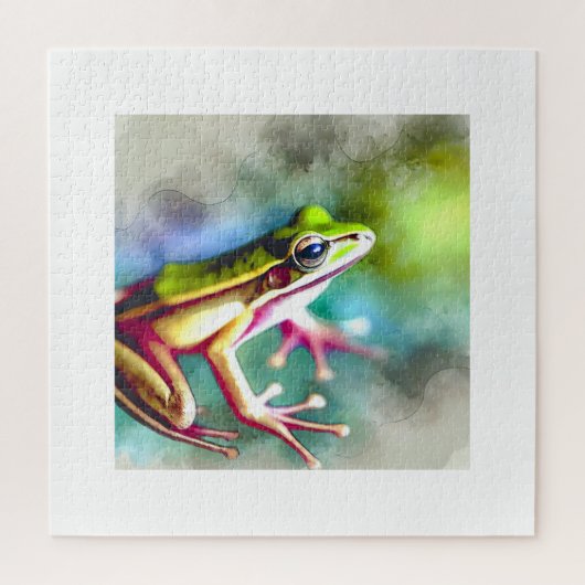 Long legged frog 100924AREF149 - Watercolor Legpuzzel (Verticaal)