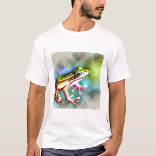 Long legged frog 100924AREF149 - Watercolor T-shirt (Voorkant)
