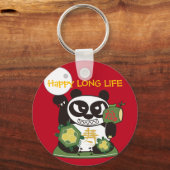 Long Life Panda God Sleutelhanger (Voorkant)