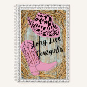 Long Live Cowgirl Rhinestone Notitieboek (Voorkant)