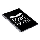 Long Live Gothic Vampire Bat Notitieboek (Rechterzijde)