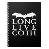 Long Live Gothic Vampire Bat Notitieboek (Voorkant)