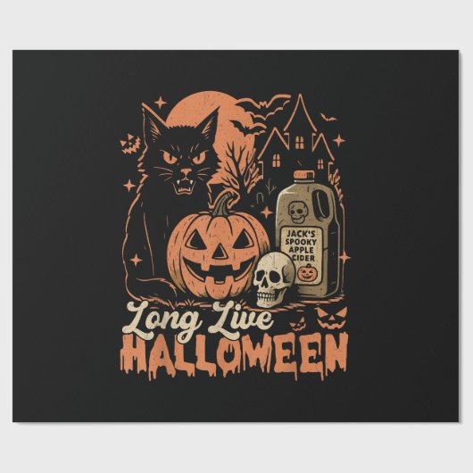 Long Live Halloween Cadeaupapier (Vlak)