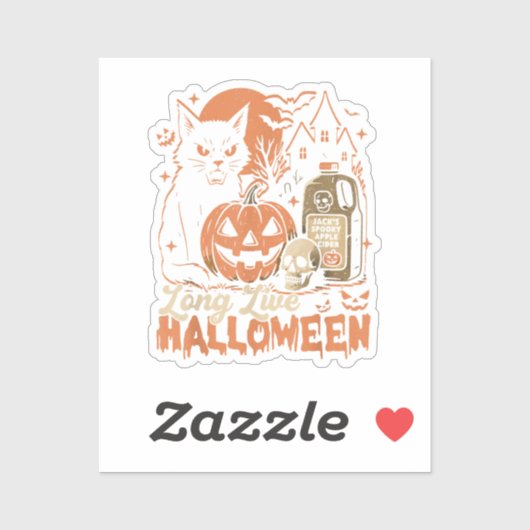 Long Live Halloween Sticker (Vel)