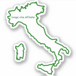 Long Live Italië Cool Shape Sticker