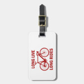 Long Live Long Rides Bagagelabel (Voorkant verticaal)
