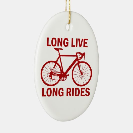 Long Live Long Rides Keramisch Ornament (Rechts)