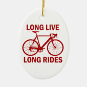 Long Live Long Rides Keramisch Ornament (Voorkant)