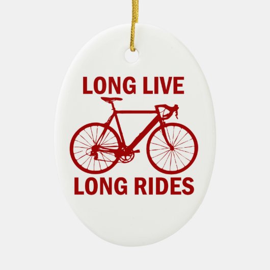 Long Live Long Rides Keramisch Ornament (Voorkant)