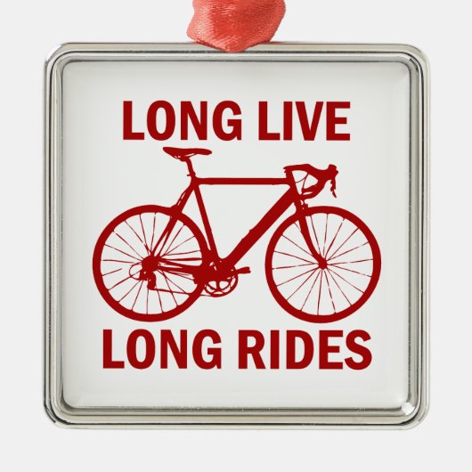 Long Live Long Rides Metalen Ornament (Voorkant)