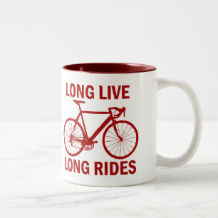 Long Live Long Rides Tweekleurige Koffiemok