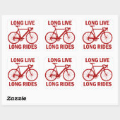 Long Live Long Rides Vierkante Sticker (Vel)