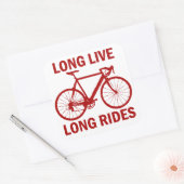 Long Live Long Rides Vierkante Sticker (Envelop)