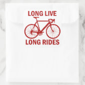 Long Live Long Rides Vierkante Sticker (Tas)