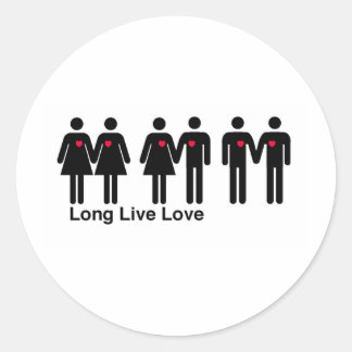 Long Live Love Ronde Sticker