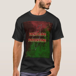 Long Live Palestine Mannen Distress T T-shirt