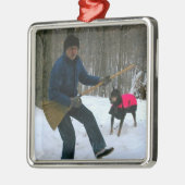 Long Live Rock en Roll Metalen Ornament (Links)