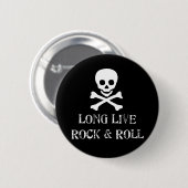 Long Live Rock en Roll Ronde Button 5,7 Cm (Voorkant /achterkant)