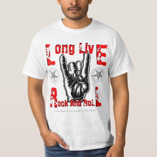 Long Live Rock en Roll T-shirt (Voorkant)