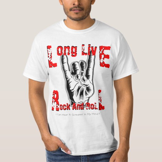 Long Live Rock en Roll T-shirt (Voorkant)