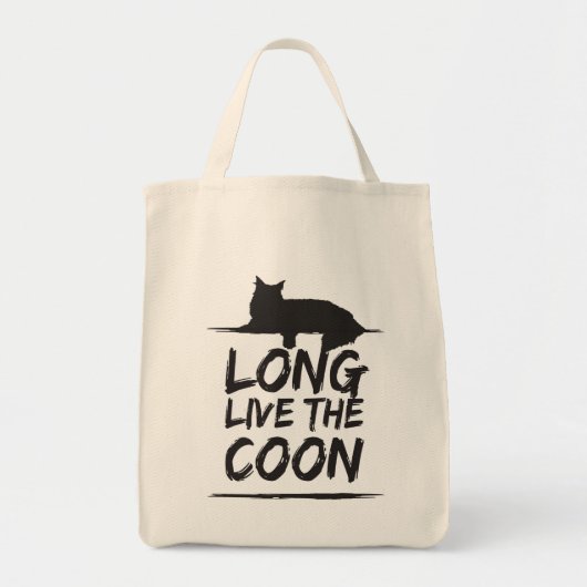 Long Live The Coon! Maine Coon Einkaufstasche Tote Bag (Voorkant)