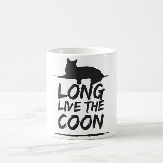 Long Live The Coon! Maine Coon Katzen Kaffeetasse Koffiemok (Center)
