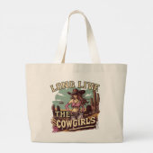 Long live the cowgirl grote tote bag (Achterkant)