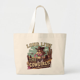 Long live the cowgirl grote tote bag