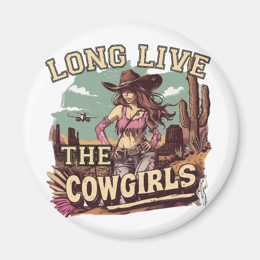 Long live the cowgirl magneet (Voorkant)