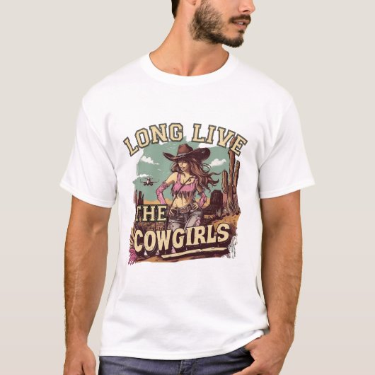 Long live the cowgirl t-shirt (Voorkant)