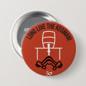 Long Live the Kegman Ronde Button 7,6 Cm (Voorkant /achterkant)