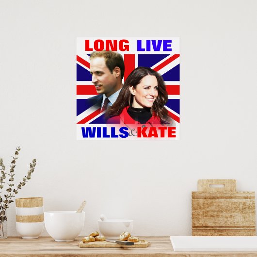 Long Live Wills & Kate Afbeelding Poster (Keuken)