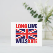 Long Live Wills & Kate Briefkaart (Staand voorkant)