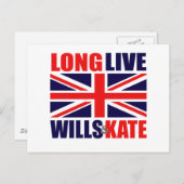 Long Live Wills & Kate Briefkaart (Voorkant / Achterkant)