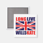 Long Live Wills & Kate Magneet (Voorkant / Achterkant)